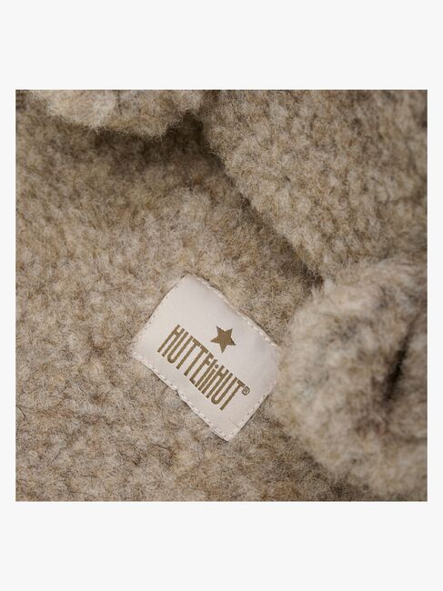 Huttelihut Teddybalaklava med Ører Merinoull, Camel Melange