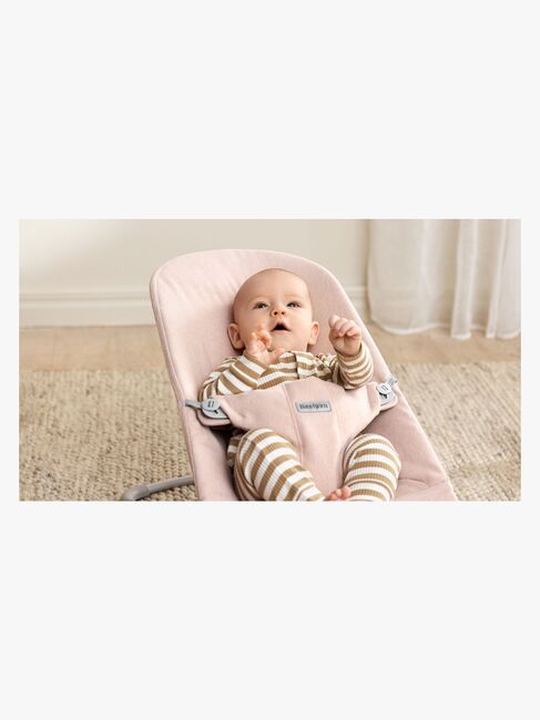 BabyBjörn Bliss Vippestol Vevet, Light Pink Melange
