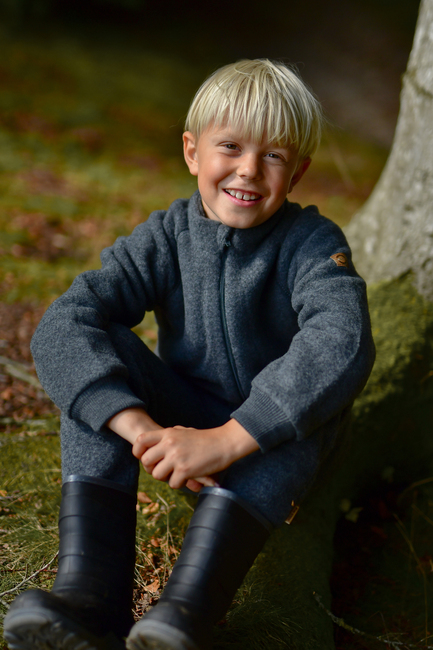 Mikk-Line Fleecebukser Merinoull, Anthracite Melange