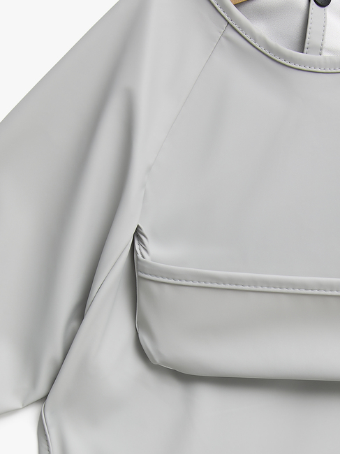 Beemoo CARE Bib  Langermet Smekke, Light Grey