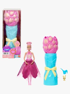Barbie Petal Pop Flower Surprise Dukke Tulipan, Rosa