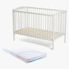 JLY MAJA Dream Sprinkelseng med BabyMatex Carpathia Madrass 60x120, Hvit