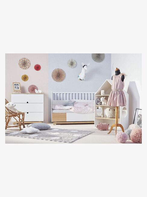 Bellamy Nomi Sprinkelseng 3-i-1, Hvit