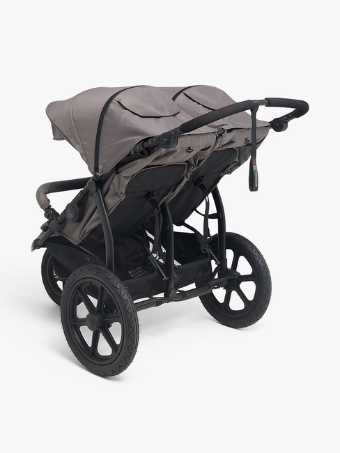 Beemoo Activity tvillingvogn for søsken, grå