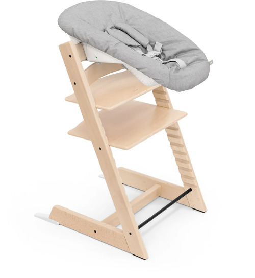 Stokke Tripp Trapp Matstol Bundle inkl. Newborn Set, Natural/Grey