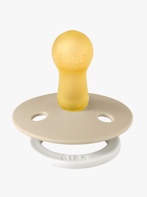 BIBS Smokk Colour 2-pack Lateks Størrelse 2, Vanilla Glow/Dark Oak Glow