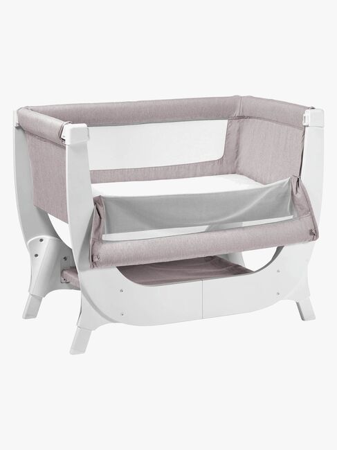 Shnuggle Air Bedside Crib, Stone Grey