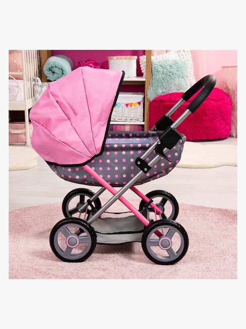 Bayer Design Dukkevogn Cosy, Grå/Rosa