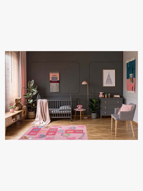 Happy Kids Gulvteppe 120x160, Rosa