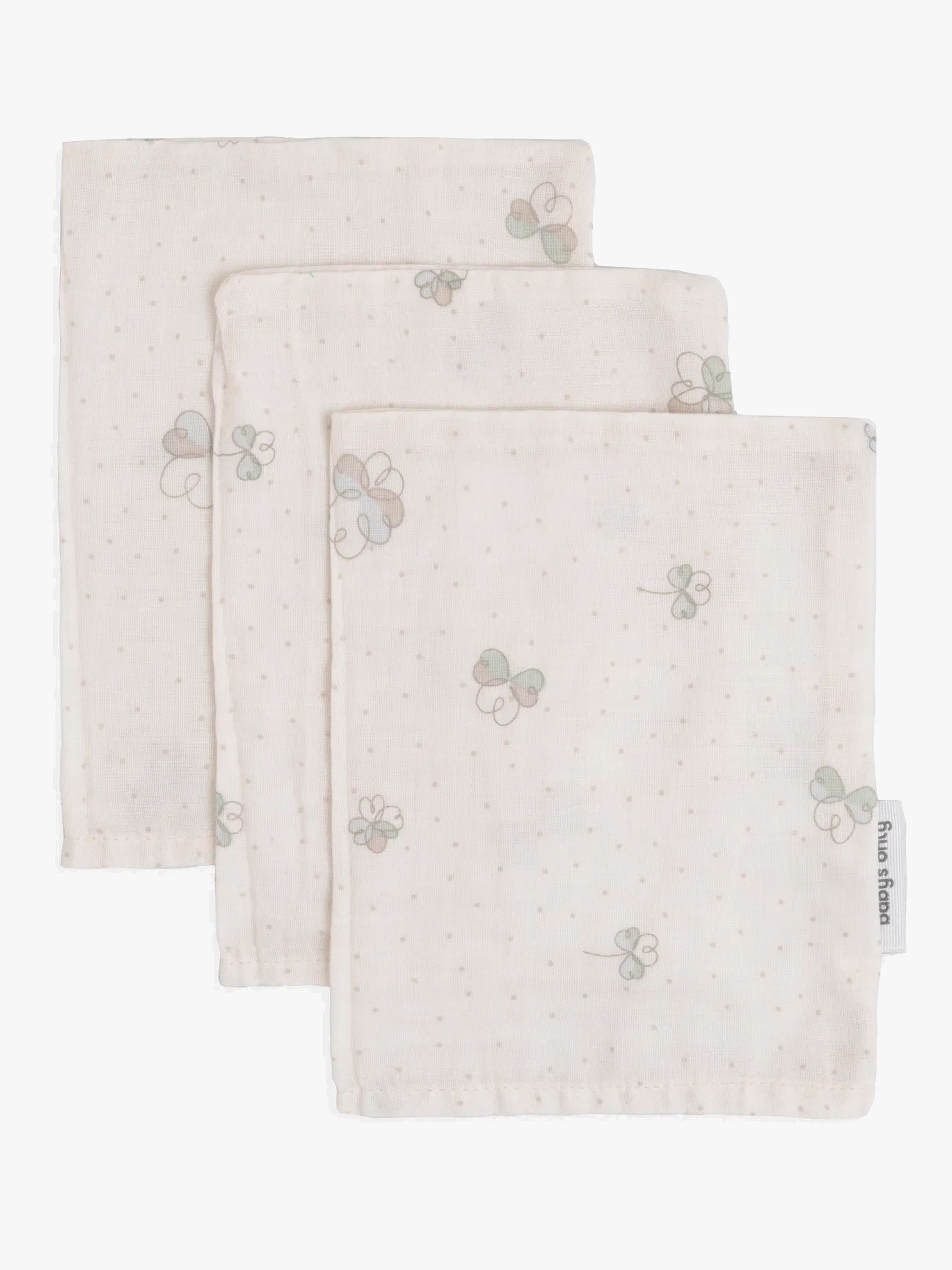 Baby's Only Tender Vaskeklut 3-Pakk, Clover - Vaskekluter - 100% Bomull