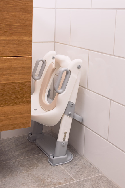 Beemoo CARE Assist Toalettsete med Stige, Grey/White