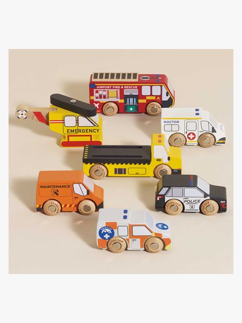 Le Toy Van Redningshelikopter & Redningsbiler