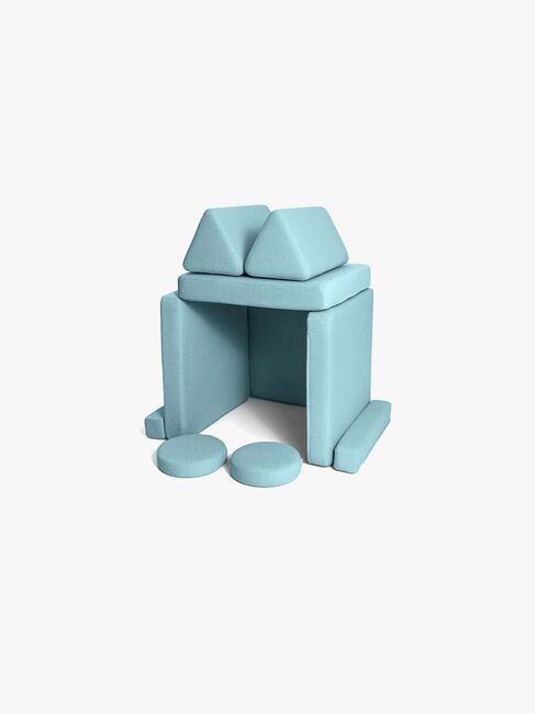 Shappy Play Byggbar Sofa 160x80 cm, Sky Blue