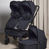 Beemoo Pro Twin 2 Søskenvogn inkl. Liggedel, Coffee Black
