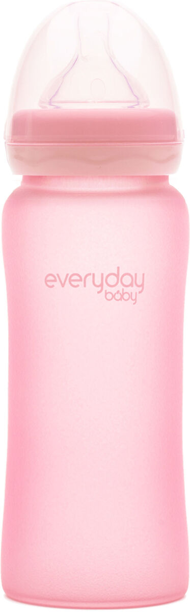 Everyday Baby Tåteflaske Glass 300 ml, Rose Pink