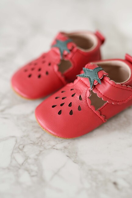 Mikk-Line Leather Tøfler, Canyon Rose