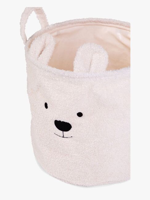 Childhome Oppbevaringskurv 3-pakning Teddy, Off-white