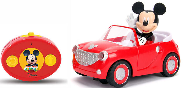 Jada Toys Disney Radiostyrt Bil Mikke Mus, Rødt