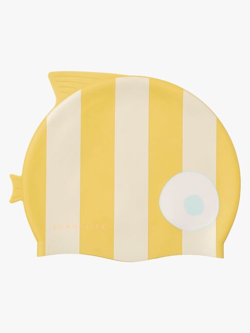 SUNNYLiFE Badehette, Finn the Fish Mustard Stripe