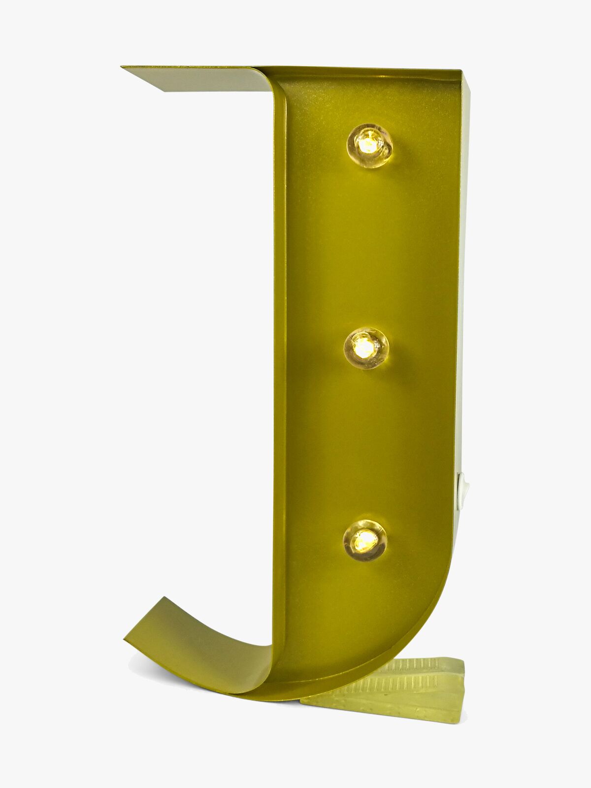 Petite Déco Bokstavlampe J, Gull