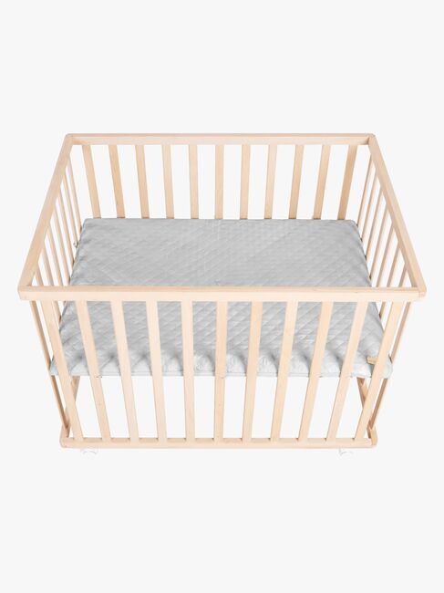 Roba Style Lekegrind med Hjul, Wood & Grey
