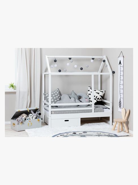 Minitude Nordic JAX Juniorseng 70x140 inkl. Sengeskuff, Hvit