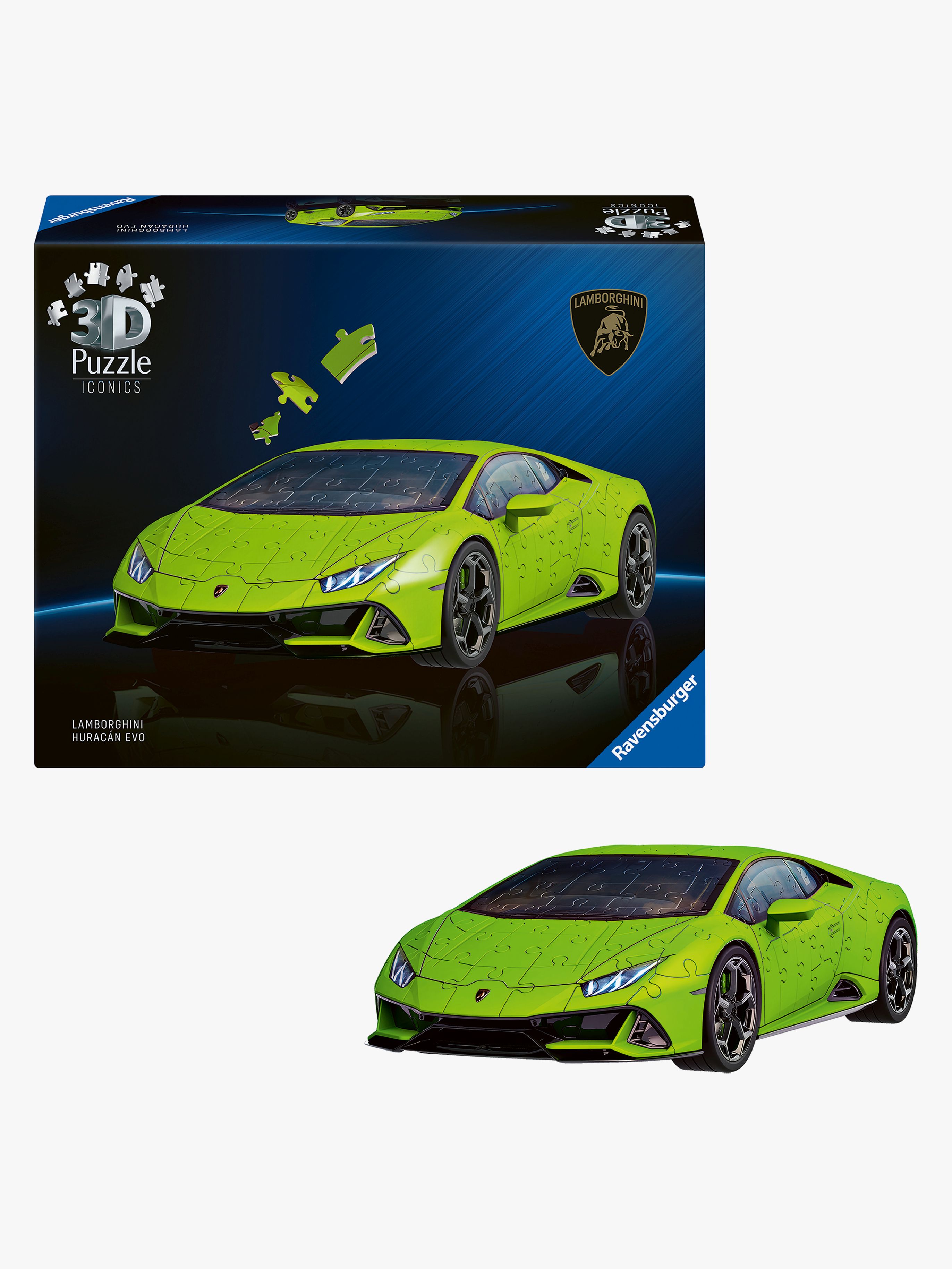 Ravensburger Iconics 3D-puslespill Lamborghini Huracán EVO-Verde 158 Brikker - 3D puslespill
