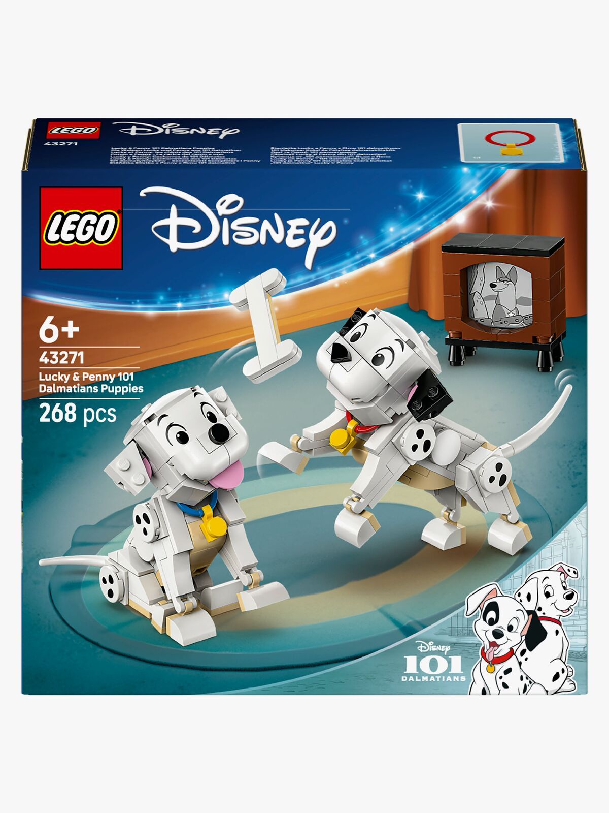 LEGO Disney Classic 43271 Lucky og Penny fra 101 dalmatinere Valper
