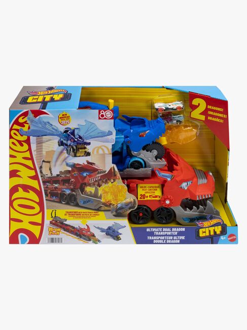 Hot Wheels City Ultimate Dual Dragon Hauler Lastebil