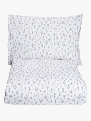 MiniDreams Sengesett Blomstereng Sprinkelseng, Hvit