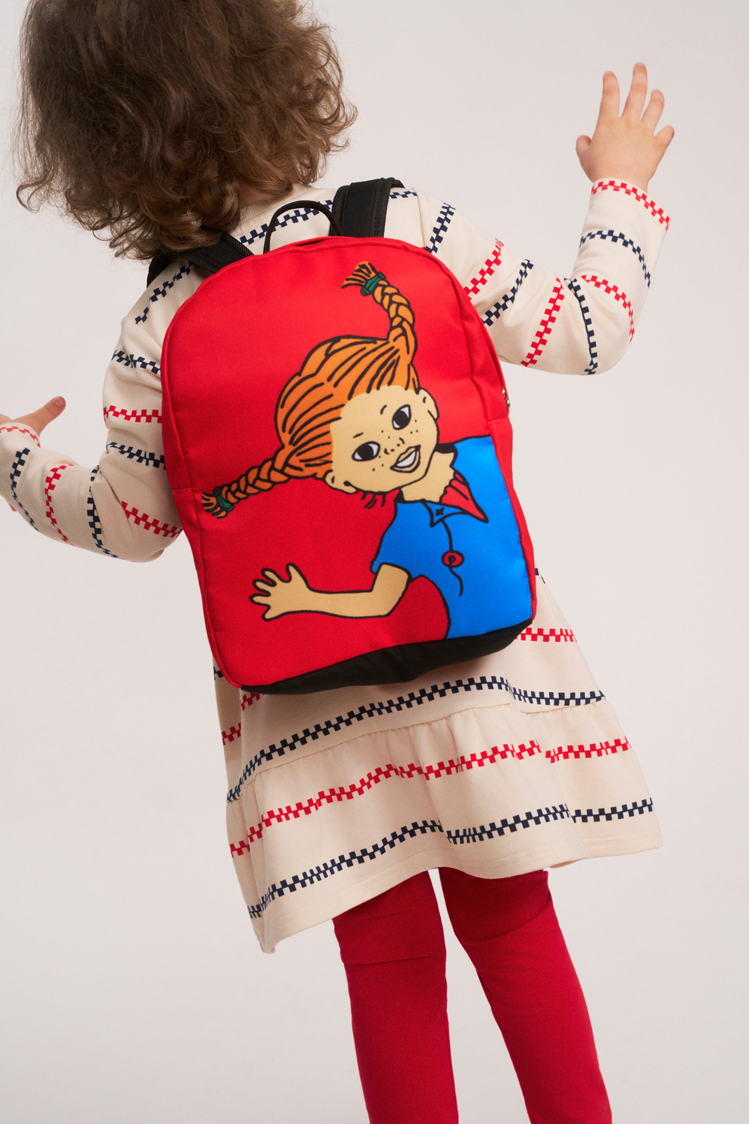 Pippi Langstrømpe Leikki Ryggsekk 7L, Red