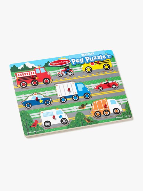 Melissa & Doug Knottepuslespill Av Tre Kjøretøy 8 Deler