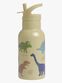 A Little Lovely Company Vannflaske Dinosaurer 350 ml, Beige