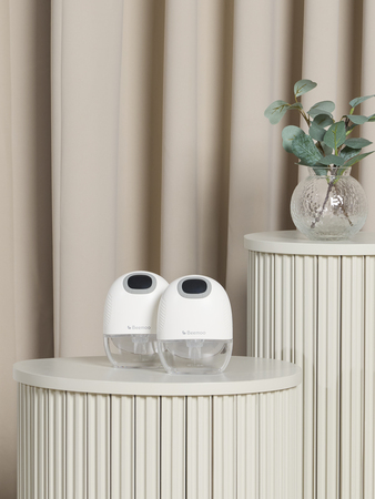 Beemoo CARE Wearable Slim Elektrisk Brystpumpe Dobbel, White