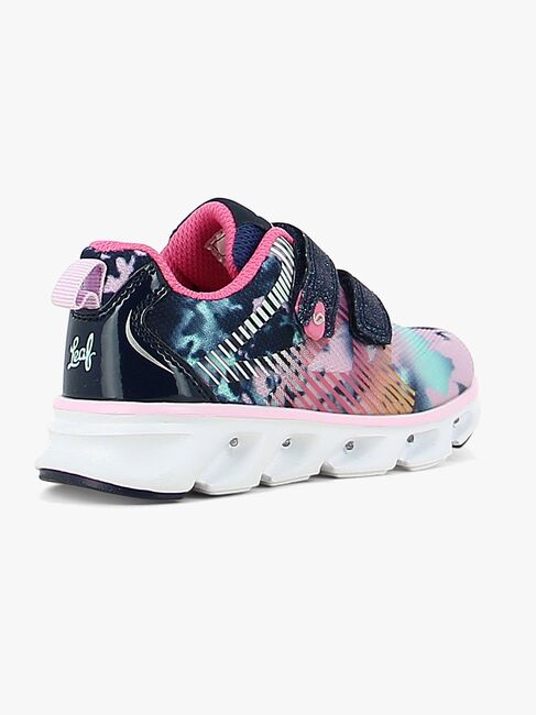 Leaf Skalka Blinkende Sneakers, Navy/Pink