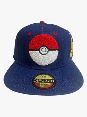 Pokémon Denim Snapback Caps, Pokéball