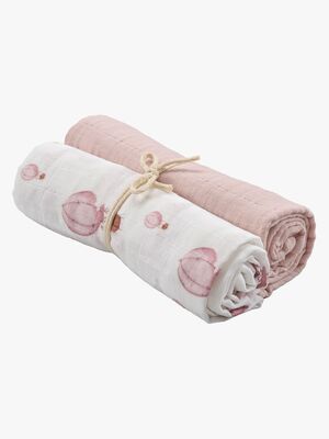 Borganäs Musselintepper Ballong 70x70 2-Pakk, Rosa