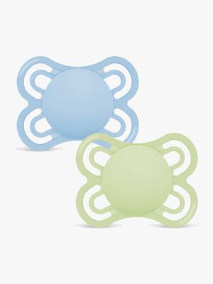 MAM Perfect Smokk Silikon 2-Pakk 0-6m, Blå