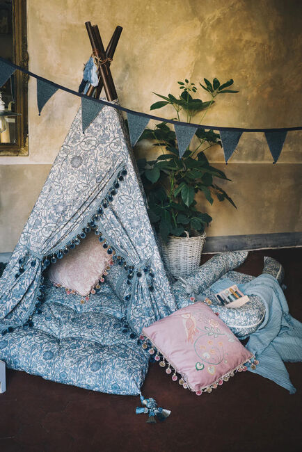 DockATot Futon Royal Madrass, Pink & Rose, Blue