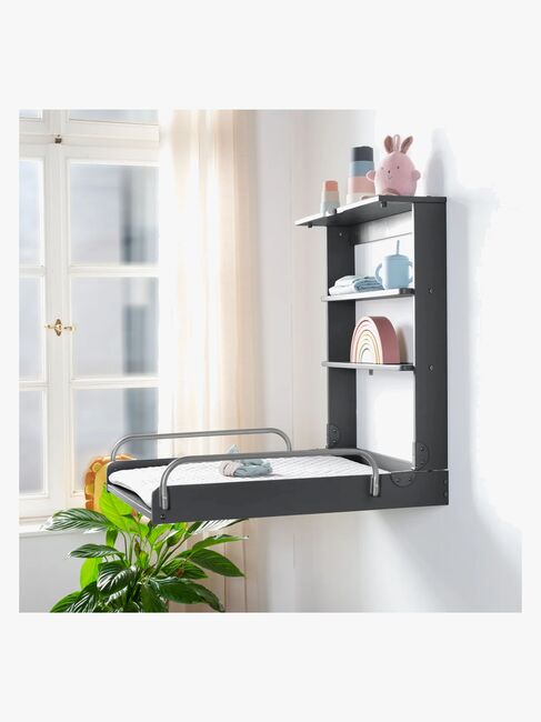 Roba Veggstellebord & Stellematte, Anthracite Lacquered/Silver Grey