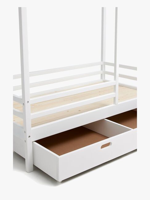 Minitude Nordic Jax Husseng 70x140 + Sengeskuff, Hvit