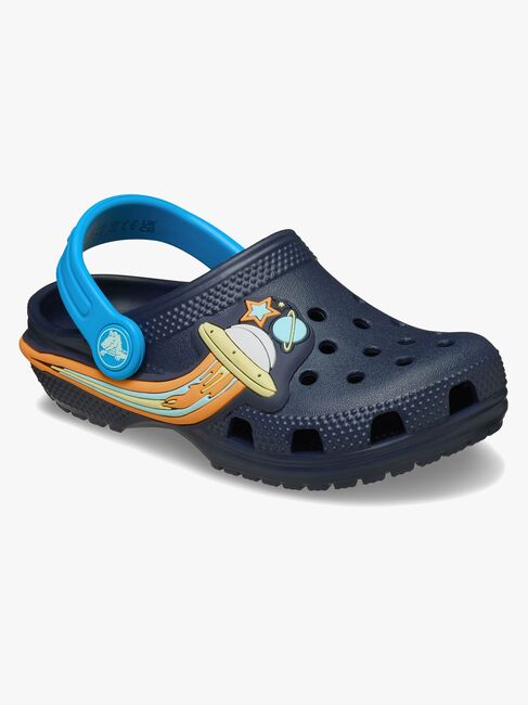 Crocs Classic UFO Lights Kids Sandaler, Navy