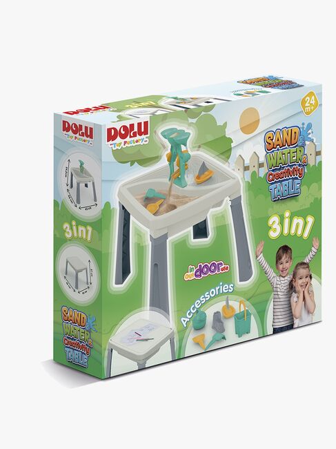 DOLU Sand, Water & Creativity 3-in-1 Lekebord, Creme