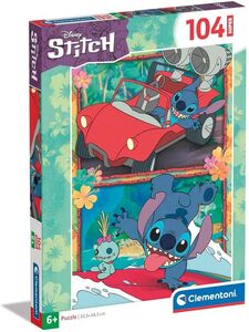 Clementoni Disney Stitch Super Puslespill 104 Brikker