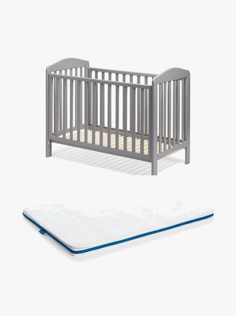 JLY ELLA Dream Drop Sprinkelseng inkl 3D-madrass 60x120, Grå