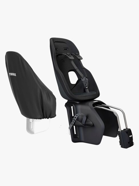 Thule Yepp Nexxt 2 Maxi Frame Mount Sykkelsete inkl. Regntrekk, Midnight Black