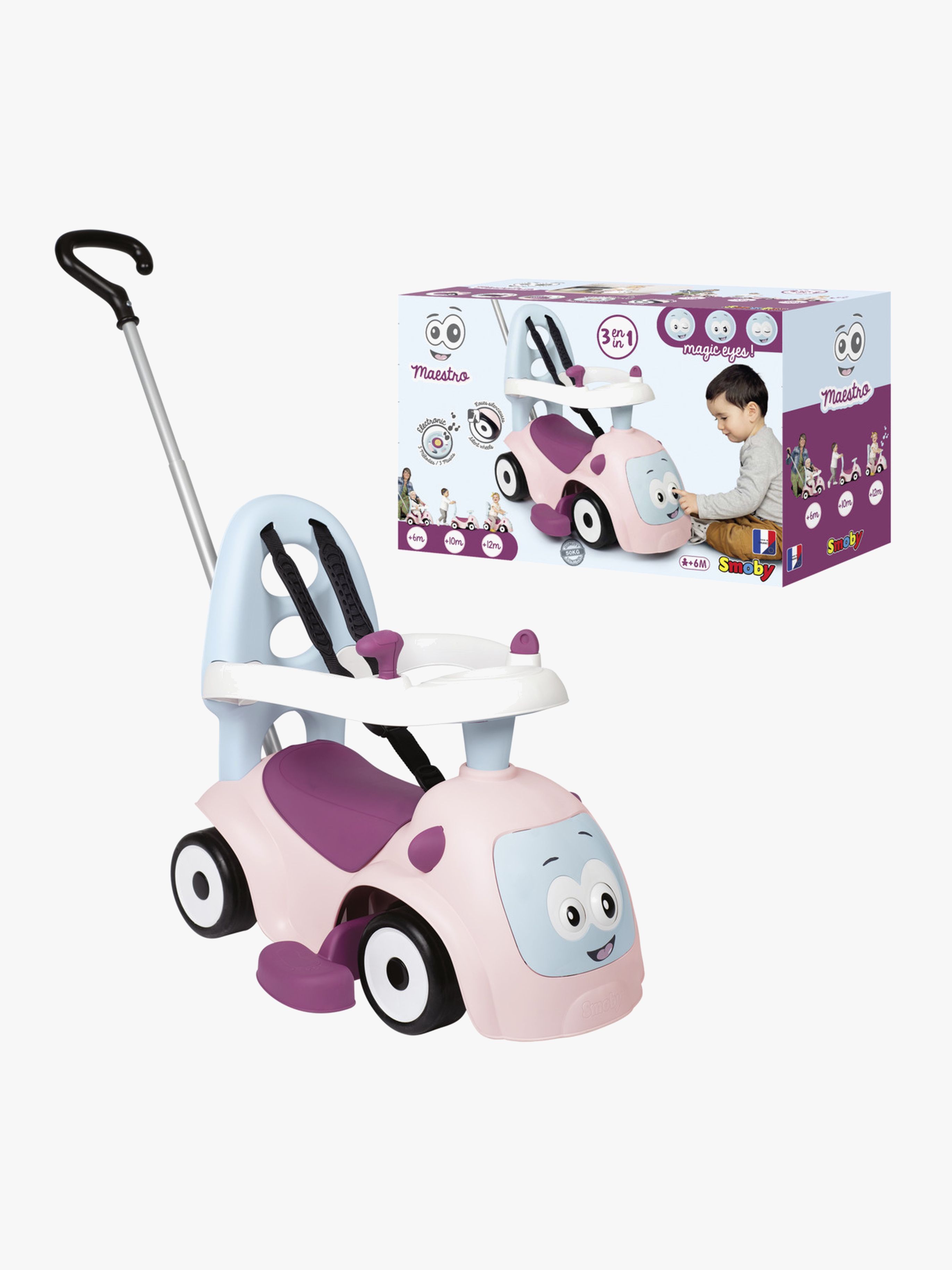 Smoby Maestro Gåbil, Rosa - Gåbiler