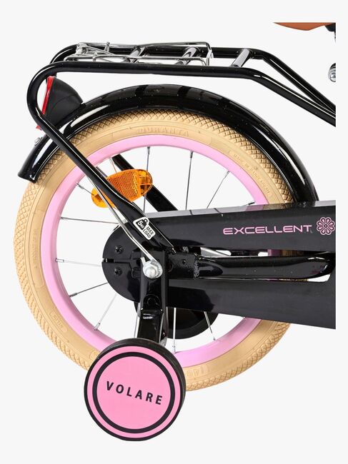 Volare Excellent Sykkel med Kurv 14 Tommer, Svart