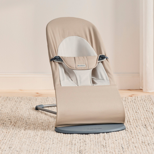 BabyBjörn Balance Soft Vippestol Vevet, Khaki/Beige