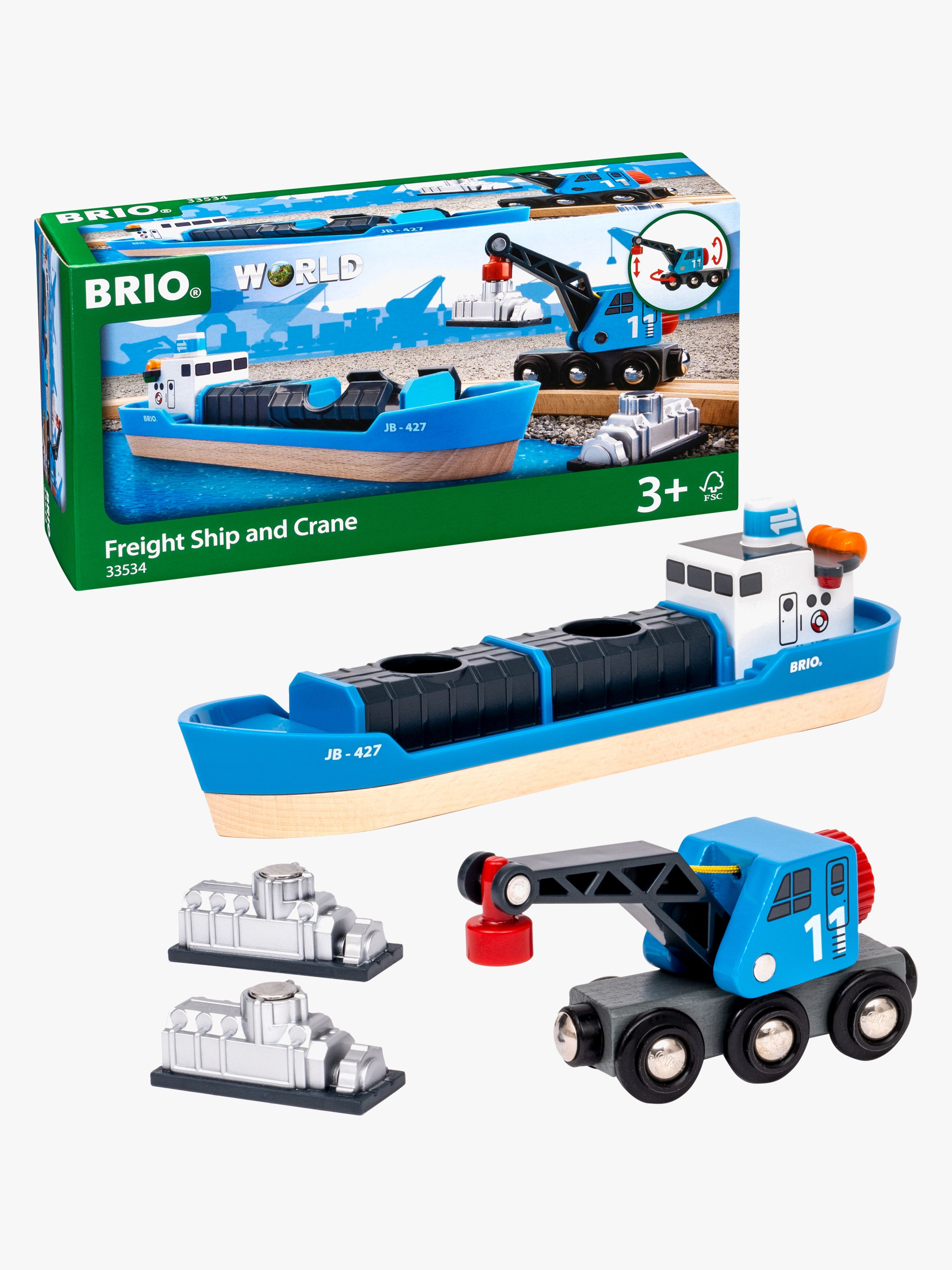 BRIO 33534 Containerfartøy - Tilbehør